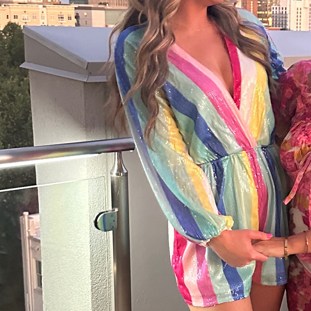 Sequin Petal & Pup Romper